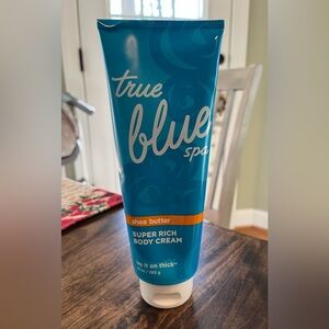 Bath and Body Works True Blue Spa Shea Butter Body Cream, RARE, HTF, 10 oz
